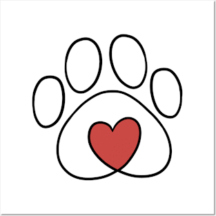 Pet Love White Posters and Art